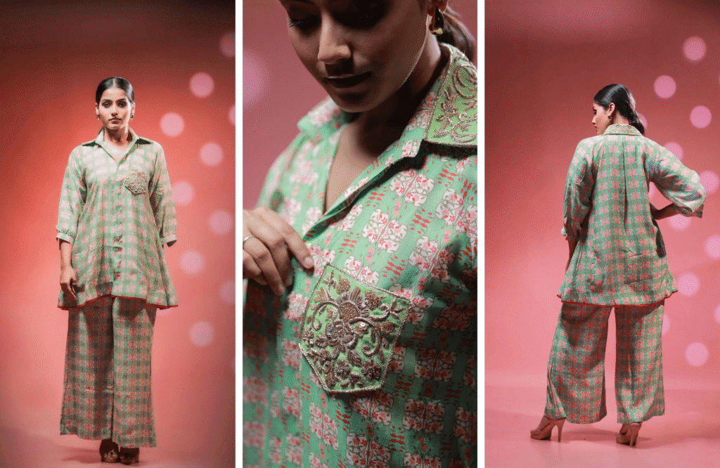 Abiha Green Co-ord Set